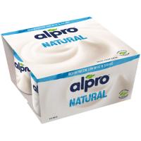 Soja natural ALPRO, pack 4x125 g