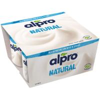 Soia natural ALPRO, pack 4x125 g