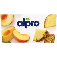 Preparado de soja-melocotón-piña ALPRO, pack 4x125 g