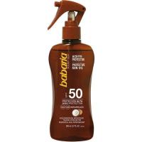 Aceite solar de coco SPF50 BABARIA, pistola 200 ml