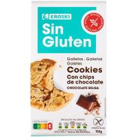 Cookies amb llavors xoco sense gluten EROSKI, paquet 150 g