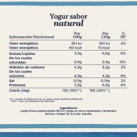Yogur natural DANONE, pack 4x120 g