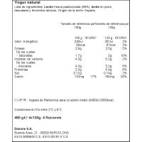 Iogurt natural DANONE, pack 4x120 g