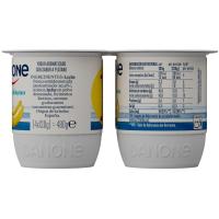 Yogur sabor a plátano DANONE, pack 4x120 g