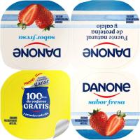 Iogurt sabor de maduixa DANONE, pack 4x120 g