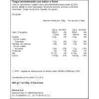 Iogurt sabor de maduixa DANONE, pack 4x120 g
