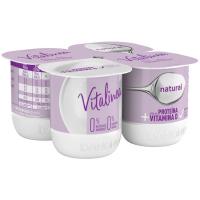 Leche fermentada desnat. natural DANONE Vitalínea, pack 4x120 g