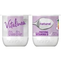Leche fermentada desnat. natural DANONE Vitalínea, pack 4x120 g