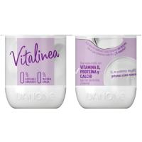 Leche fermentada desnat. natural DANONE Vitalínea, pack 4x120 g