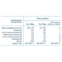 Leche fermentada desnat. natural DANONE Vitalínea, pack 4x120 g