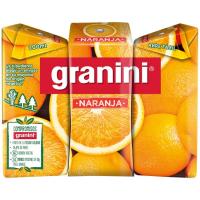 Néctar de naranja GRANINI, pack 3x20 cl