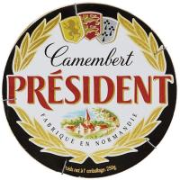 Queso Camembert PRESIDENT, caja 250 g