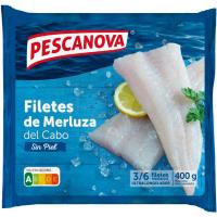 Filetes de merluza sin piel PESCANOVA, bolsa 400 g