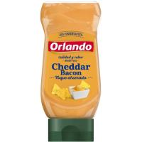 Salsa cheddar-bacó ORLANDO, boca avall 245 g