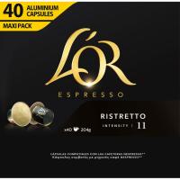 Café Ristrettro compatible Nespresso L'OR, caja 40 uds