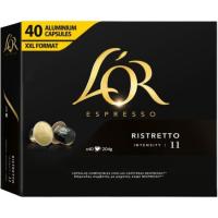 Café Ristrettro compatible Nespresso L'OR, caja 40 uds