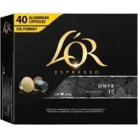 Café Onyx compatible Nespresso L'OR, caja 40 uds