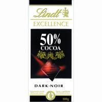 Xocolata negra 50% cacau LINDT Excellence, tauleta 100 g