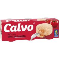 Atún con tomate CALVO, pack 3x80 g