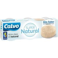 Tonyina clara super natural CALVO, pack 3x65 g