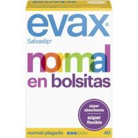 Protector íntim normal plegat EVAX, caixa 40 unitats.