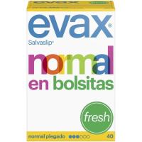 Protegeslip normal plegado fresh EVAX, caja 40 uds