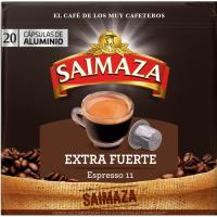 Café extrafuerte compatible Nespresso SAIMAZA, caja 20 uds