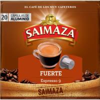 Café fuerte compatible Nespresso SAIMAZA, caja 20 uds