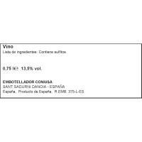 Vi negre D.O. Conca de Barberà INTRAMURS, ampolla 75 cl