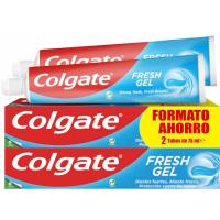 Dentífrico gel azul COLGATE, pack 2x75 ml