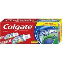 Dentífrico triple acción COLGATE, pack 2x75 ml