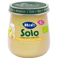 Potito ecológico de manzana, plátano y yogur HERO, tarro 120 g