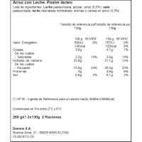 Arròs amb llet DANONE, pack 2x130 g