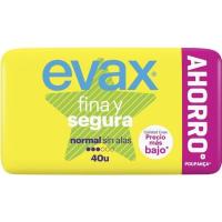 Compresa normal EVAX F&S, paquete 40 uds
