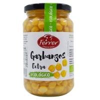 Garbanzo cocido ecológico FERRER, frasco 345 g