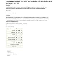 Chocolate salsa frambuesa brownie FARGGI, tarro 390 g