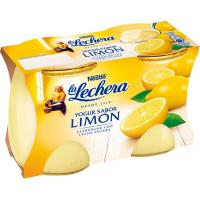 Yogur enriquecido sabor limón LA LECHERA, pack 2x125 g