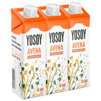 Bebida de avena YOSOY, pack 3x250 ml
