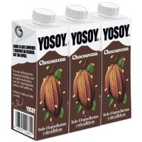 Bebida de choco-avena YOSOY, pack 3x250 ml