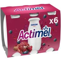 Yogur para beber de granada-arándanos-maca ACTIMEL, pack 6x100 g