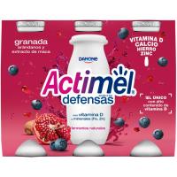 Yogur para beber de granada-arándanos-maca ACTIMEL, pack 6x100 g