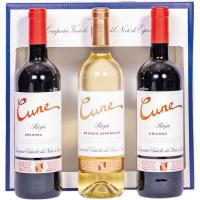 Vino Tinto Crianza D.O.C. Rioja CUNE, pack 2x75 cl + Blanco