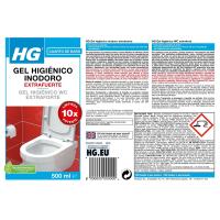 Limpiador super intenso inodoro HG, botella 500 ml