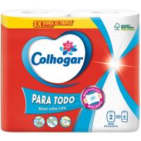 Paper de cuina paratodo COLHOGAR, paquet 2 rotllos