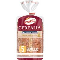 Pan 5 semillas 0% azúcar añadido PANRICO, paquete 435 g
