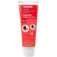 Dentifrici infantil dents de llet 2-6 anys EROSKI, tub 75 ml