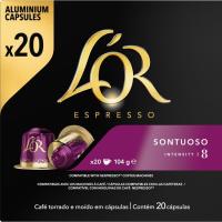 Café Sontuoso compatible Nespresso L'OR, caja 20 uds