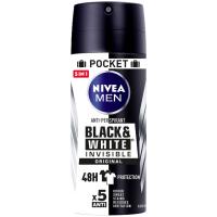 Desodorante para hombre invisible B&W orig. NIVEA, spray 100 ml