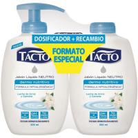 Jabón líquido de manos con leche de arroz TACTO, pack 2x300 ml