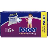 PALET CON 40 CAJAS DE PAÑALES DODOT TALLA 1 Y TALLA 2 PROCEDENTE DE  EXCEDENTES DE STOCKS DE  Y GRANDES ALMACENES.